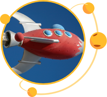 red space ship